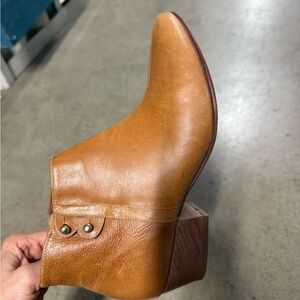 Tan Leather Ankle Boots